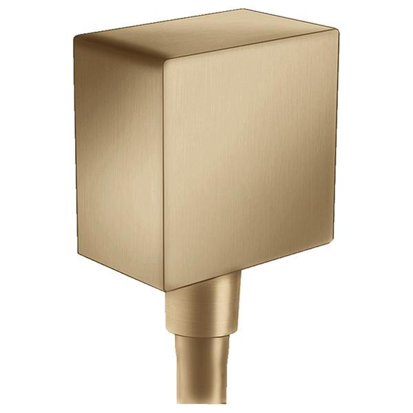 Racord dus, Hansgrohe, FixFit, patrat, bronz periat