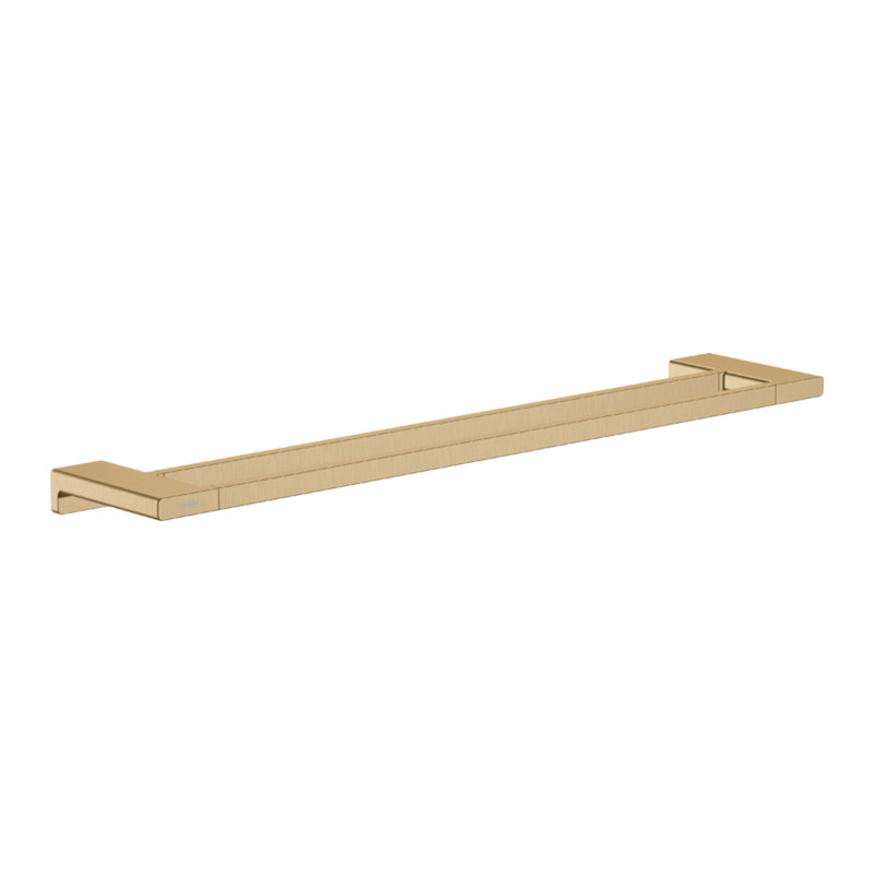 Suport de prosop dublu, Hansgrohe, AddStoris, bronz periat