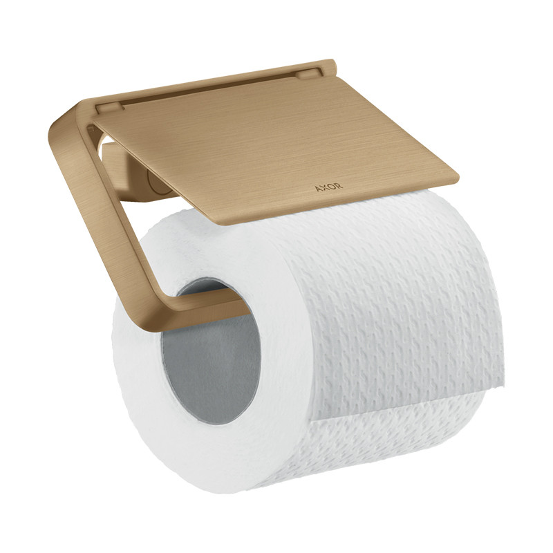 Suport hârtie igienică, Axor, Universal Softsquare, bronz periat, 42836140