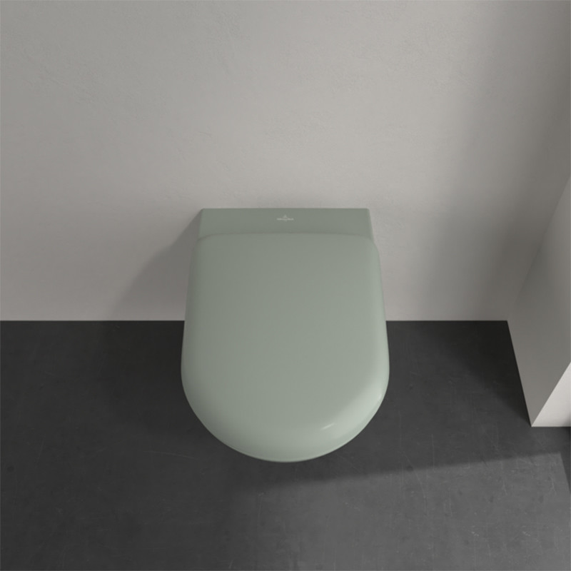 Vas wc suspendat, Villeroy & Boch, Antao, rimless, cu TwistFlush, verde mat - 2 | YEO