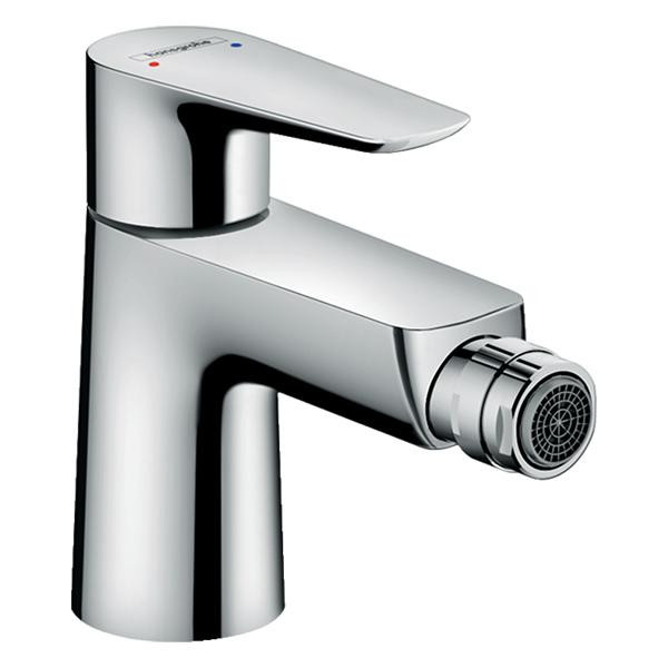Baterie bideu cu ventil, Hansgrohe, Talis E, crom