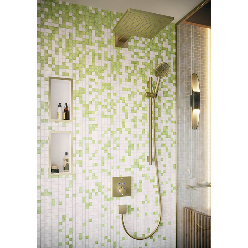 Baterie de dus, Hansgrohe, ShowerSelect, termostatata, cu 2 functii, bronz periat - 2 | YEO