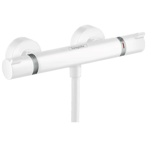 Baterie dus termostatata, Hansgrohe, Ecostat Comfort, alb mat
