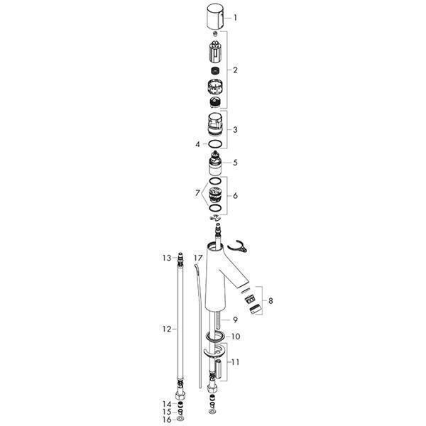 Baterie lavoar cu ventil, Hansgrohe, Talis Select S 100, Crom - 3 | YEO