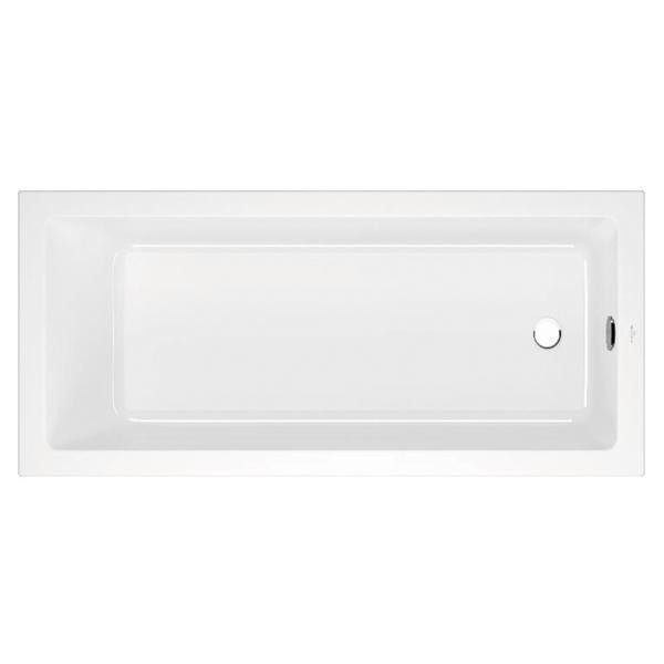 Cada dreptunghiulara Villeroy & Boch, Targa Plus Solo, 160 x 70 cm, cu set de picioare, alb alpin