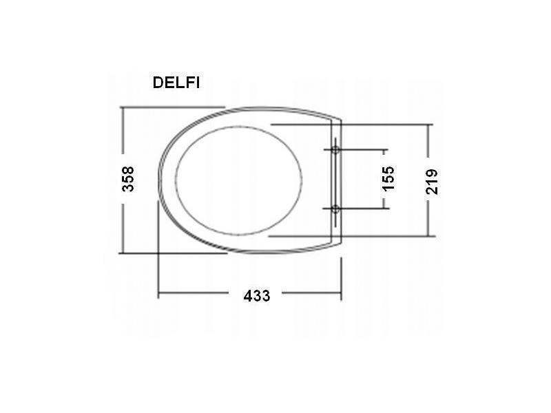 Capac WC Cersanit, Delfi, duroplast cu Soft-Close si Easy Off - 2 | YEO