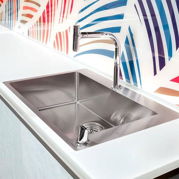 Chiuveta de bucatarie Hansgrohe, 1 cuva, 76x50 cm, inox - 1 | YEO