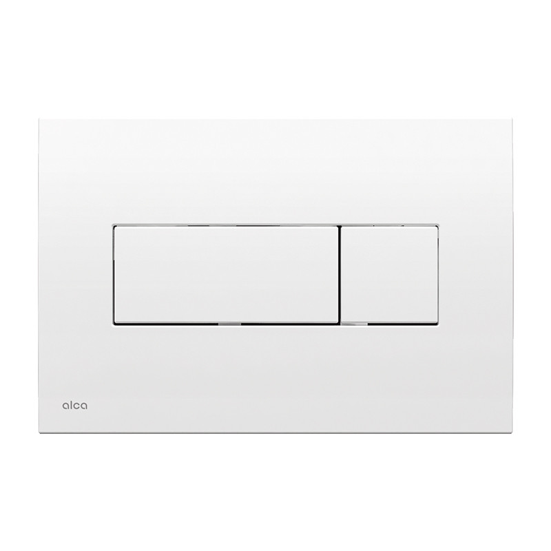 Clapeta de actionare, Alcadrain, Basic, M370, cu doua volume, alb lucios