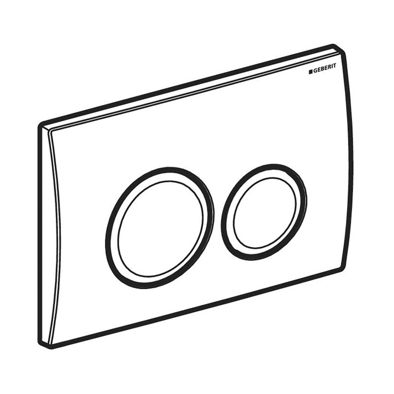 Clapeta de actionare dubla, Geberit, Delta20, alb - 1 | YEO