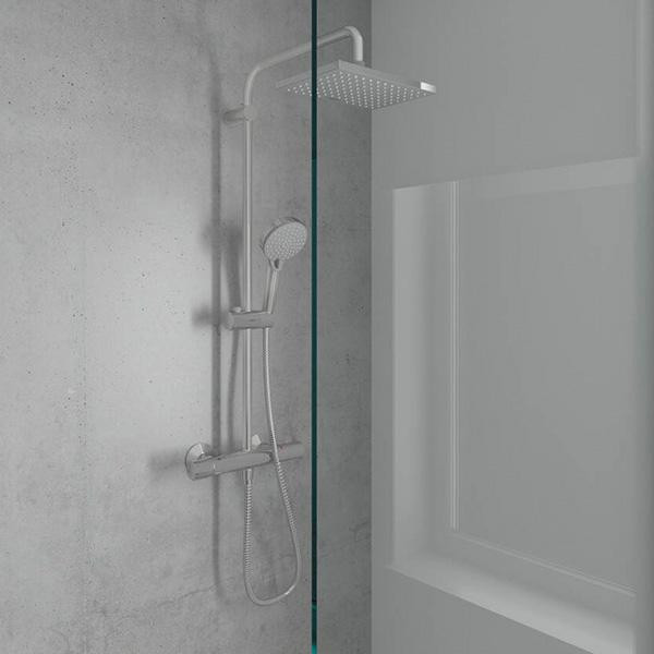 Coloana dus cu baterie si termostat Hansgrohe, Vernis Shape 230, crom - 1 | YEO
