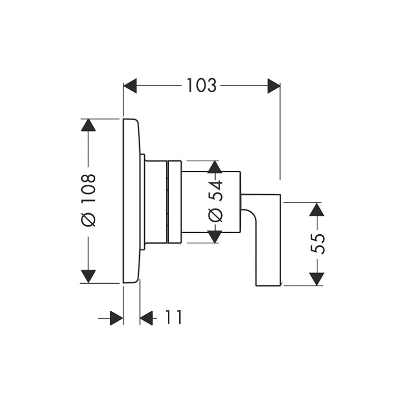Comutator cu 3 și 4 căi, Axor, Citterio, crom, 39920000 - 1 | YEO
