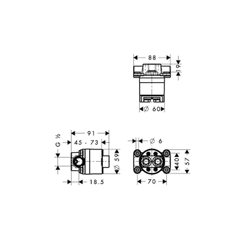 Corp încastrat, Axor, Starck - 1 | YEO