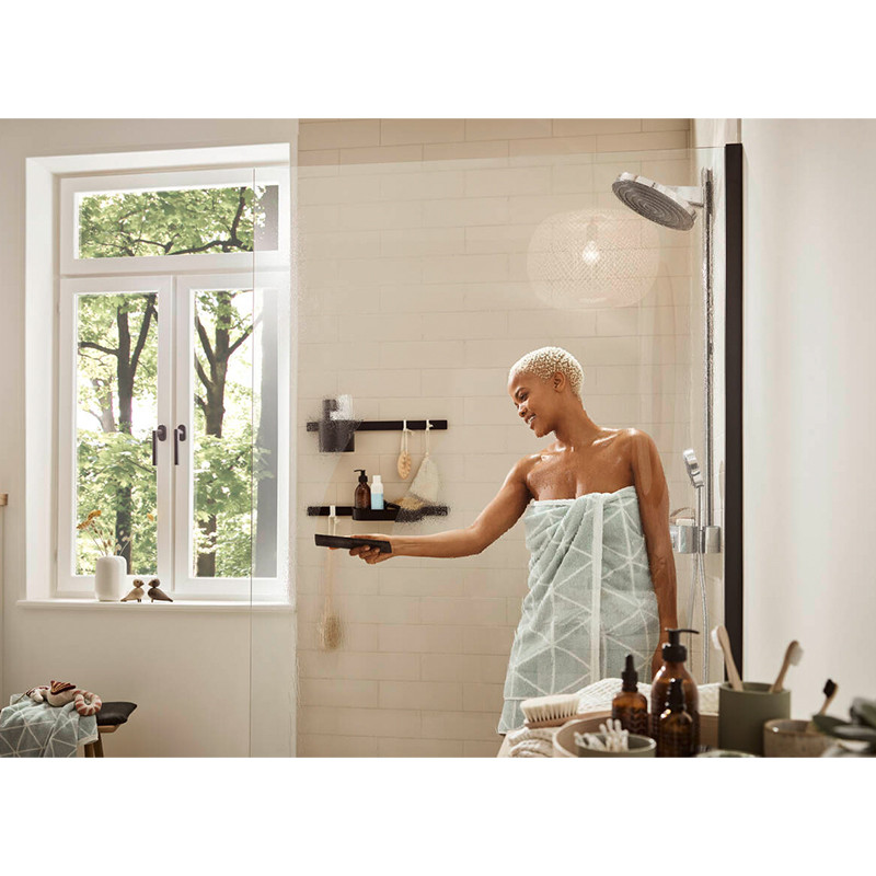 Cuier, Hansgrohe, WallStoris, negru mat - 1 | YEO