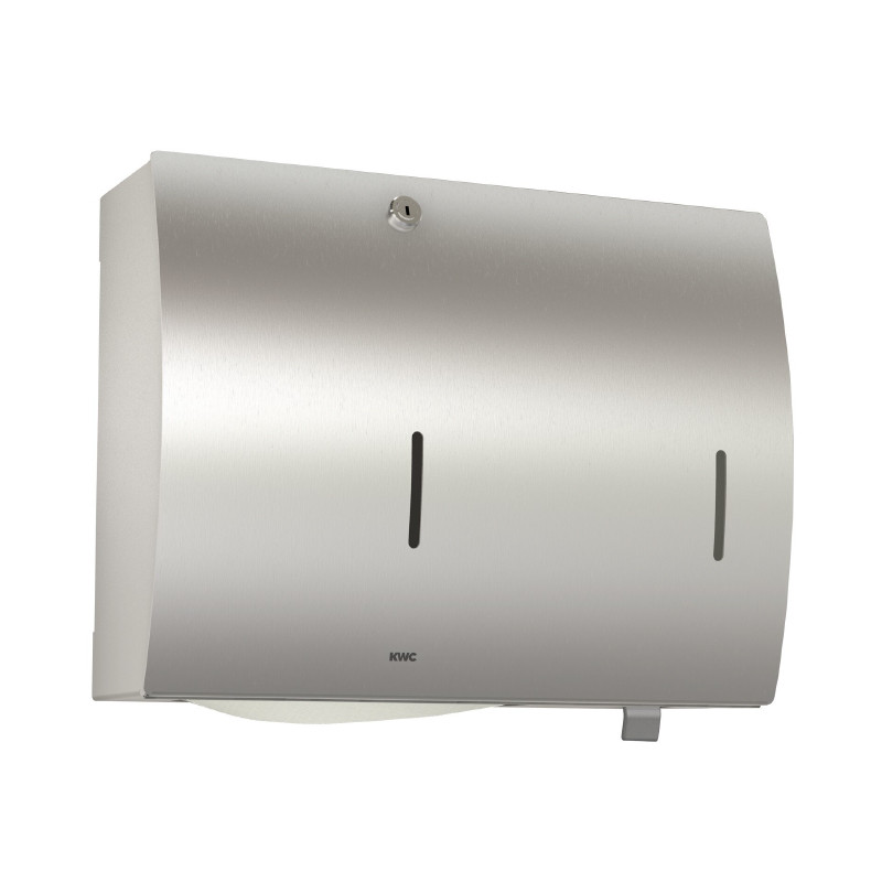 Dispenser, KWC, Stratos, pentru prosoape de hârtie și săpun lichid, inox