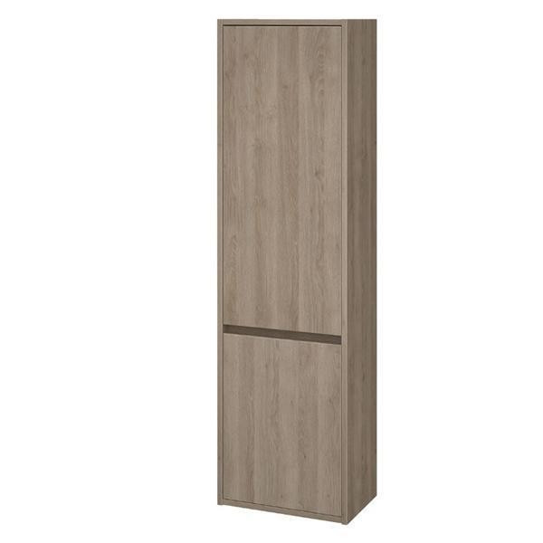 Dulap coloana Cersanit, Crea, cu doua usi, 140 cm, stejar