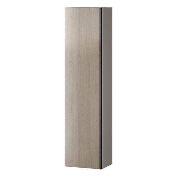 Dulap inalt suspendat, Cersanit, Virgo, maner negru, gri stejar