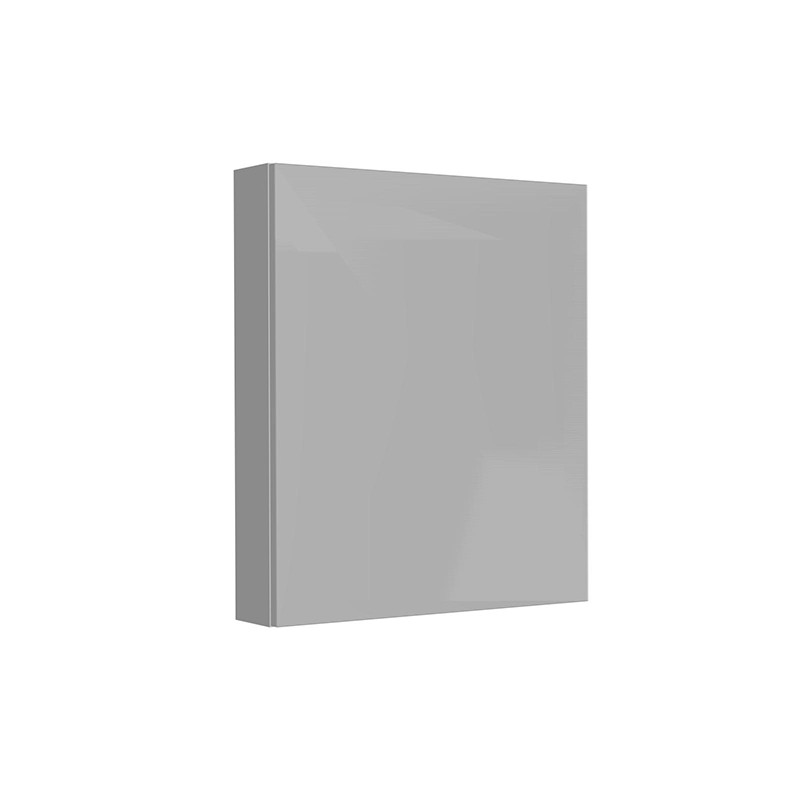 Dulap suspendat cu oglindă, Kolpasan, Naomi, cu 1 ușă, 60 cm, dark concrete - 2 | YEO