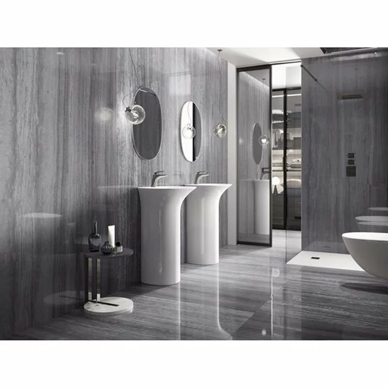 Lavoar stativ Rak, Sensation, fără orificiu pentru baterie, alb, 55 x 46 cm - 2 | YEO