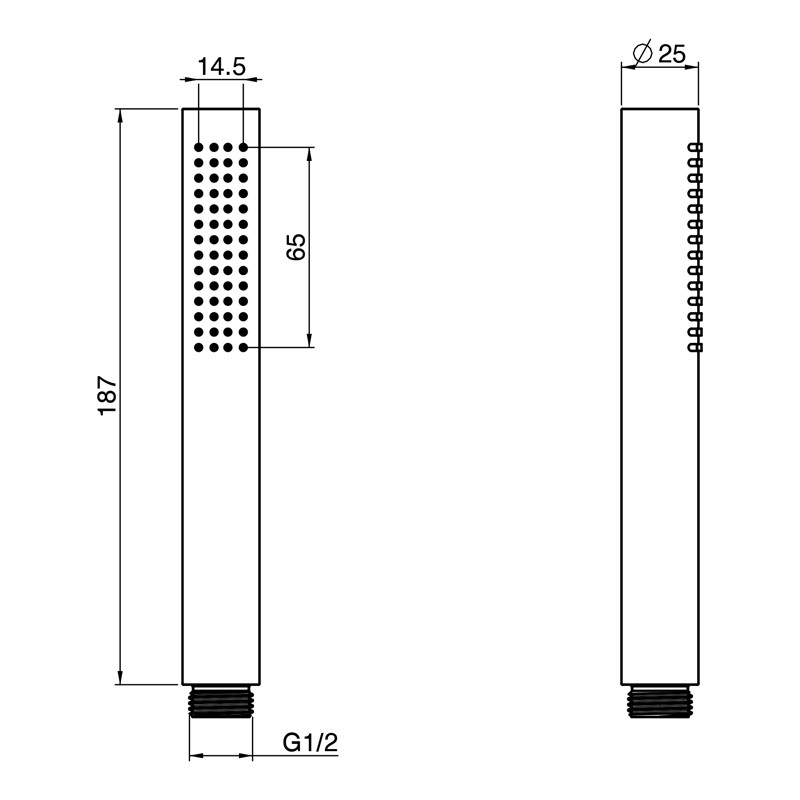 Pară de duș, FIMA Carlo Frattini, Wellness, crom, F2067CR - 2 | YEO