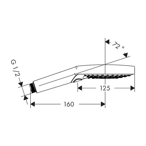 Para de dus, Hansgrohe, Raindance Select S 120, 3 jeturi, bronz periat - 1 | YEO
