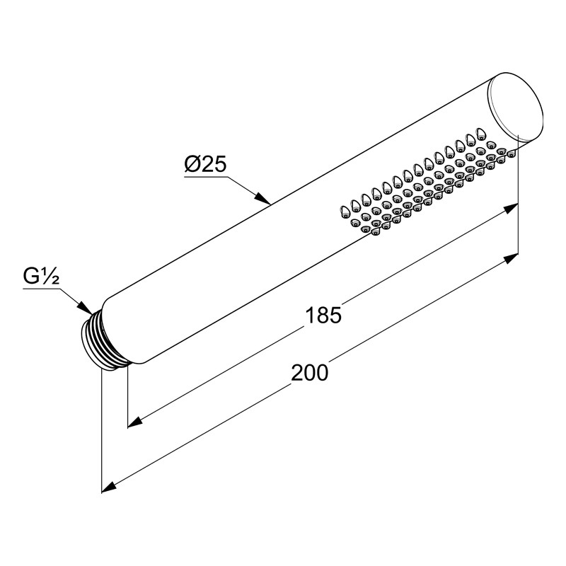 Pară de duș, Kludi, Nova Fonte, alb mat, 3912053-00 - 1 | YEO