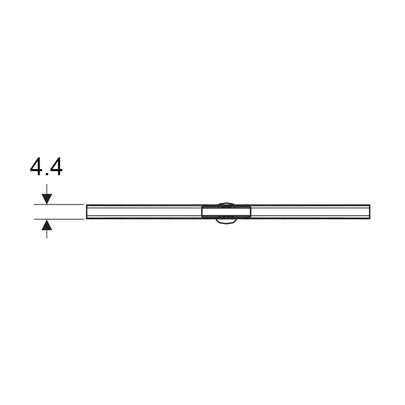 Rigola de dus, Geberit, CleanLine 80, negru-crom - 3 | YEO