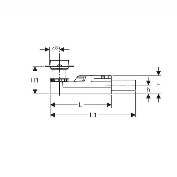 Rigola pentru dus Geberit, CleanLine, inaltime montaj 9-20 cm - 1 | YEO