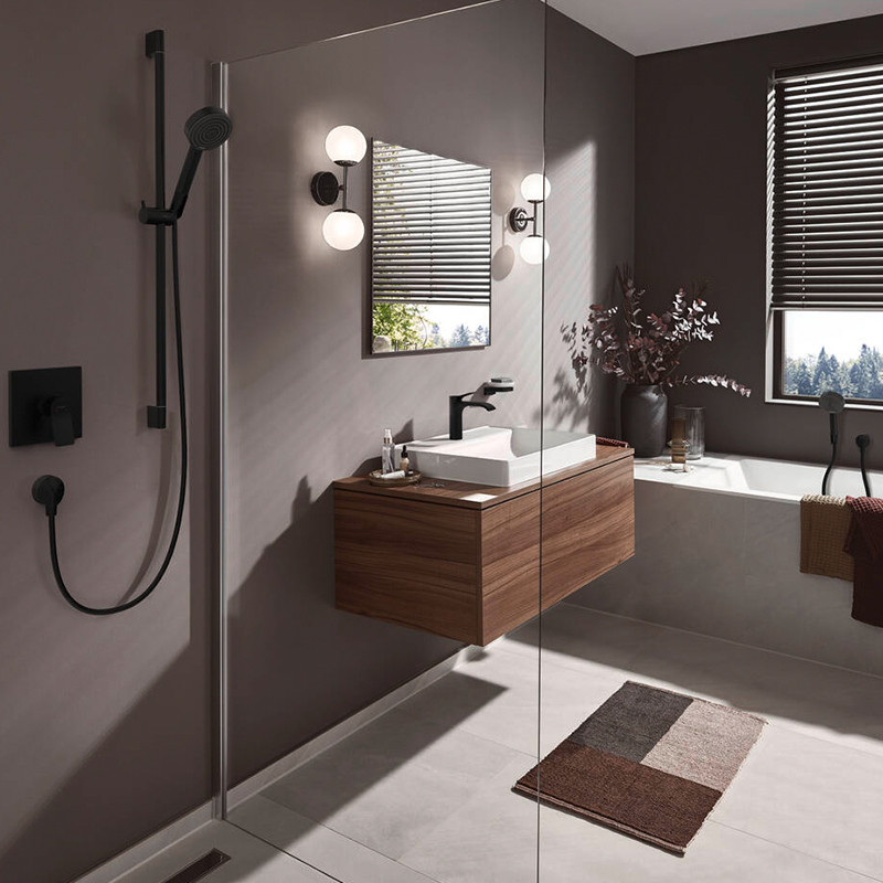 Savoniera cu suport, Hansgrohe, AddStoris, negru mat - 2 | YEO