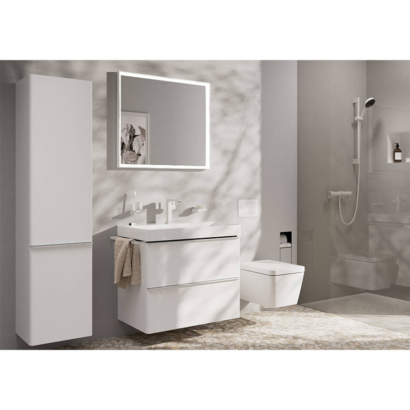 Set coloană de duș, Hansgrohe, Pulsify Select S 105, cu pară și furtun, 3 jeturi, alb mat - 2 | YEO