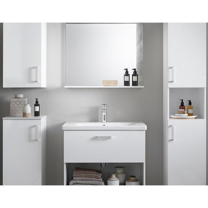 Set mobilier si lavoar Kolpasan, Evelin, 1 sertar, 65 cm, alb / white - 2 | YEO