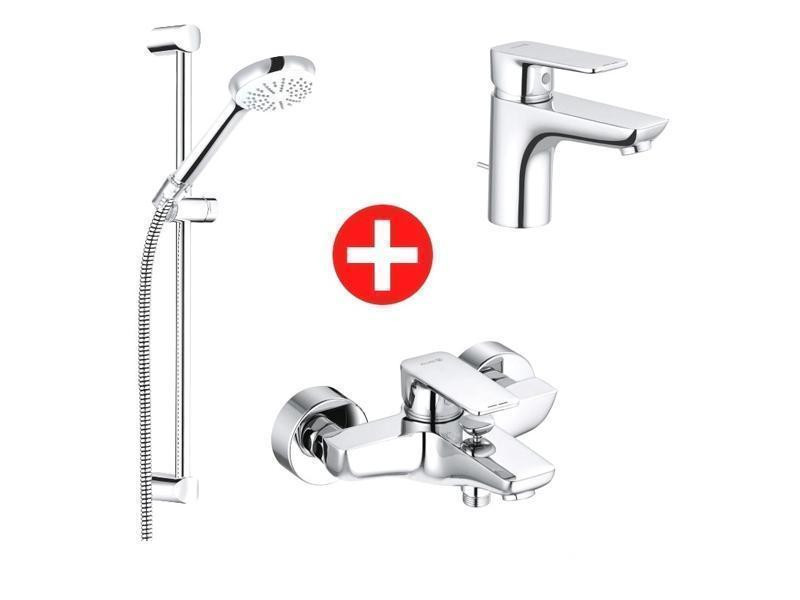 Set Promo 3 in 1 Kludi Pure&Style, pentru cada si dus, lavoar