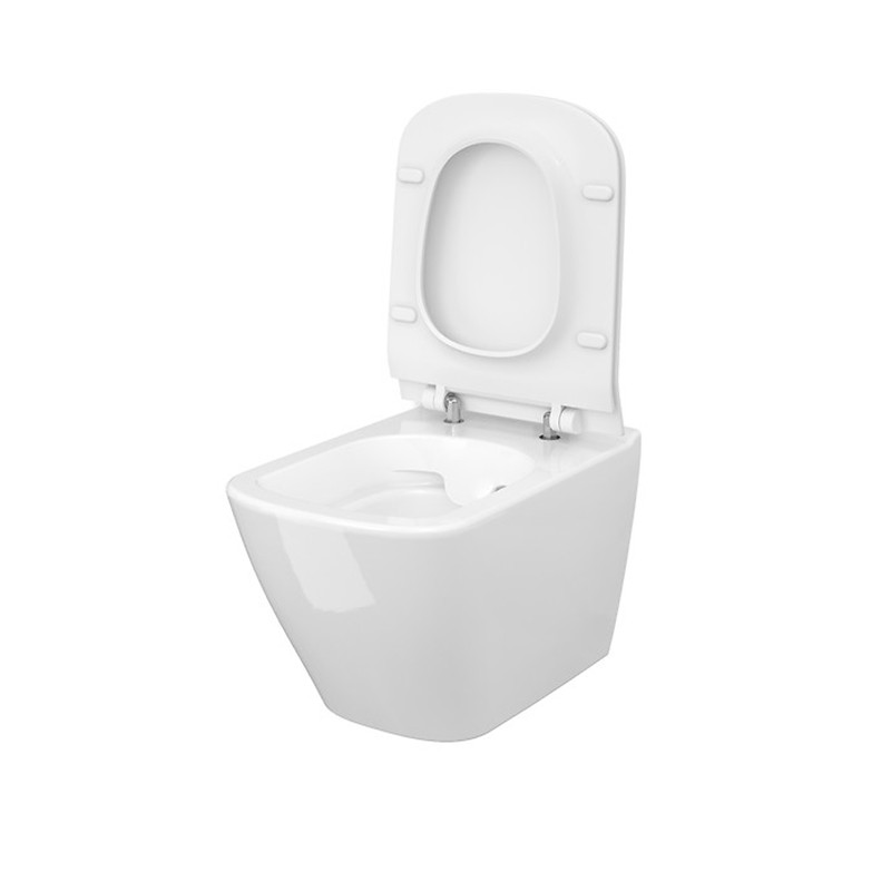 Set vas wc suspendat, Cersanit, City, capac cu soft close si quick release, alb - 2 | YEO