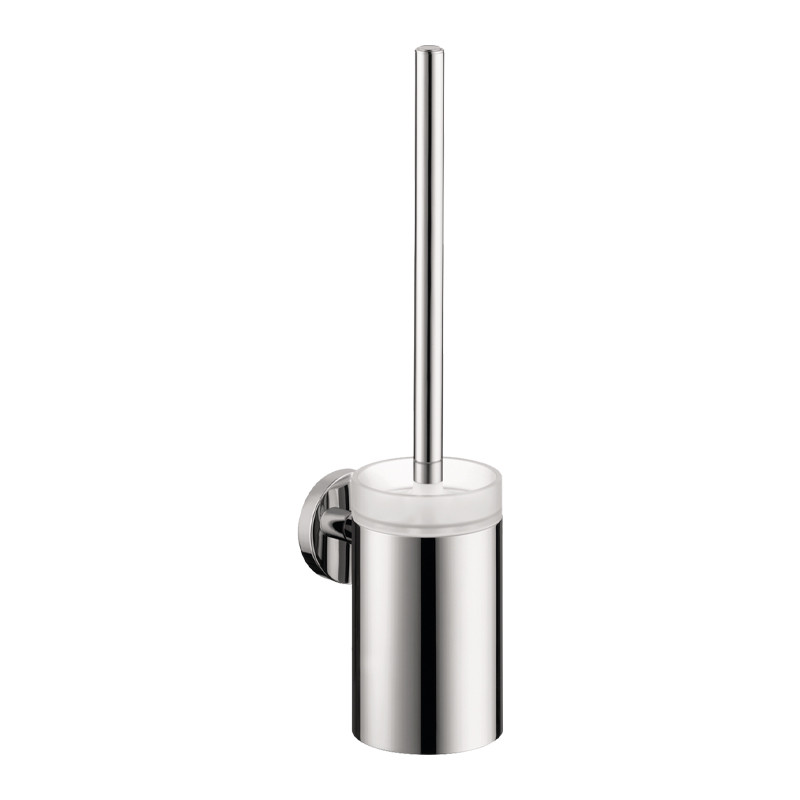 Suport perie WC Hansgrohe, Logis, crom