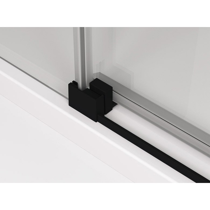 Ușă culisantă Ronal SanSwiss, Cadura 120 cm, din două elemente, negru mat - 2 | YEO