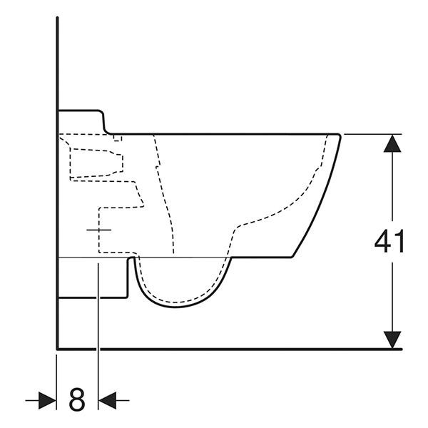 Vas WC suspendat, Geberit, Xeno2, rimfree, alb - 1 | YEO