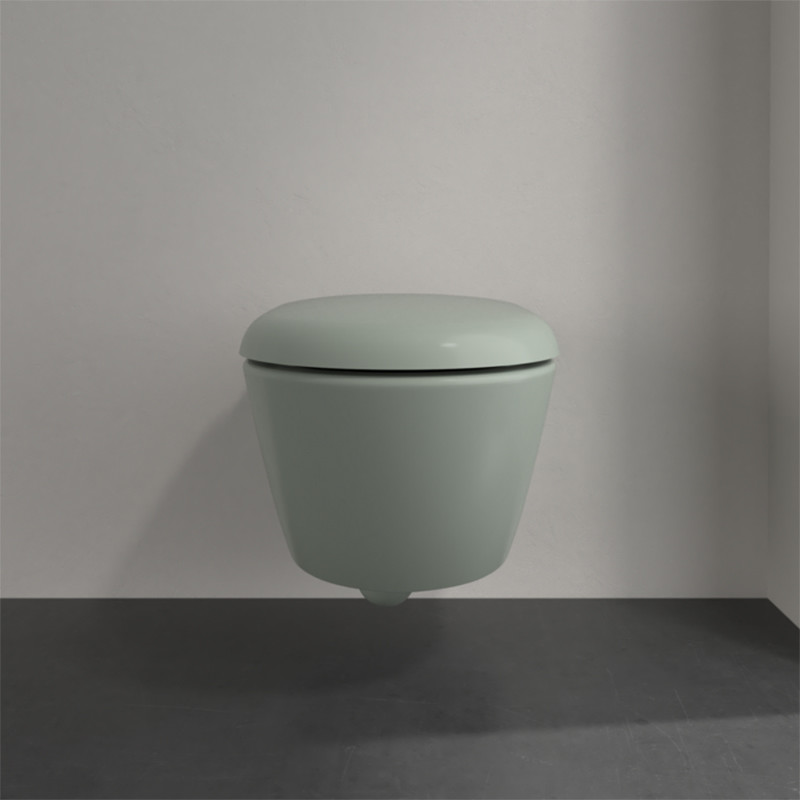 Vas wc suspendat, Villeroy & Boch, Antao, rimless, cu TwistFlush, verde mat - 3 | YEO