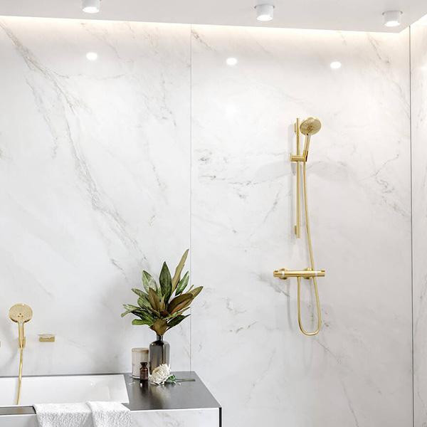 Bara de dus, Hansgrohe, Unica S Puro, cu furtun, 65 cm, auriu lucios - 1 | YEO