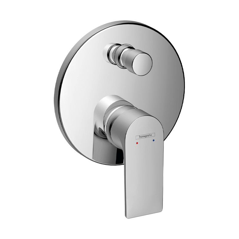 Baterie cada-dus Hansgrohe, Rebris E, cu montaj incastrat, crom
