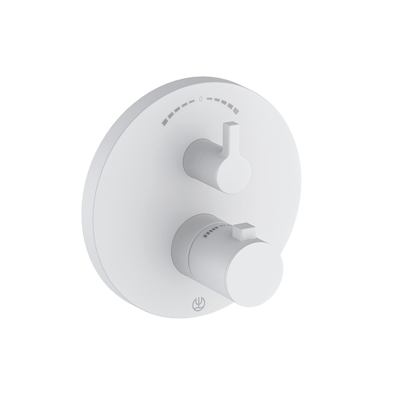 Baterie cadă - duș, Kludi, Nova Fonte, termostatată, alb mat, 208305315