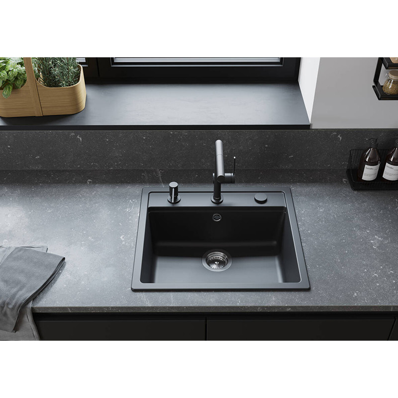 Baterie de bucatarie, Hansgrohe, Talis M54 270, cu pipa extractibila, 1 jet, negru mat - 3 | YEO