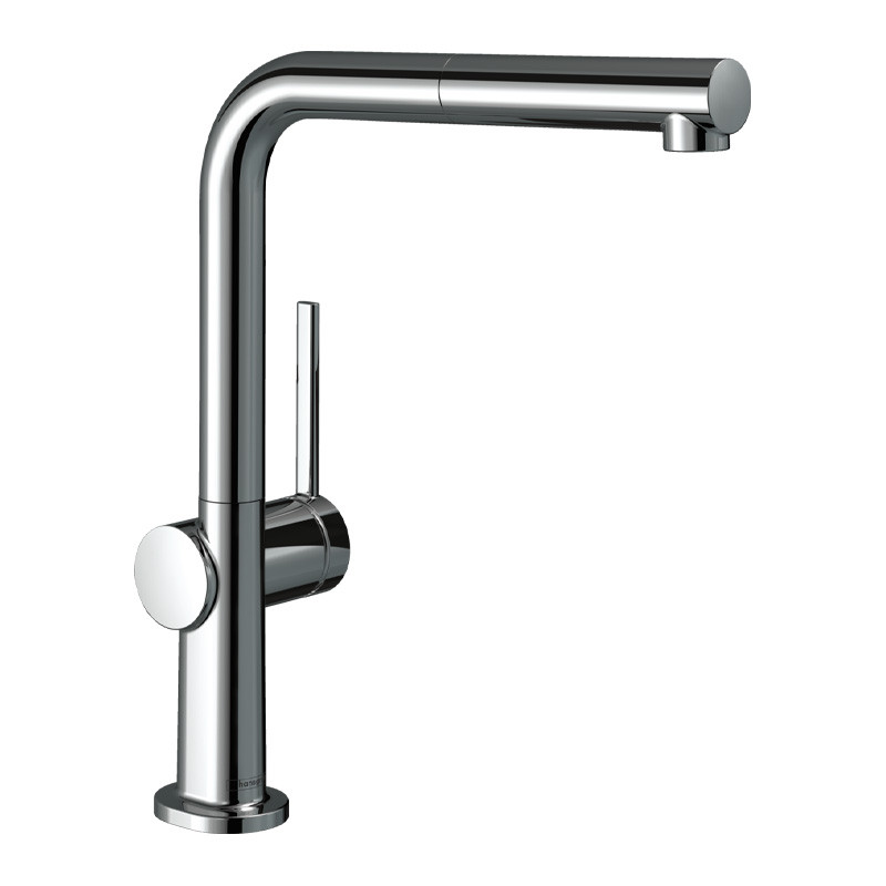 Baterie de bucatarie, Hansgrohe, Talis M54 270, cu pipa extractibila, 1 jet, crom