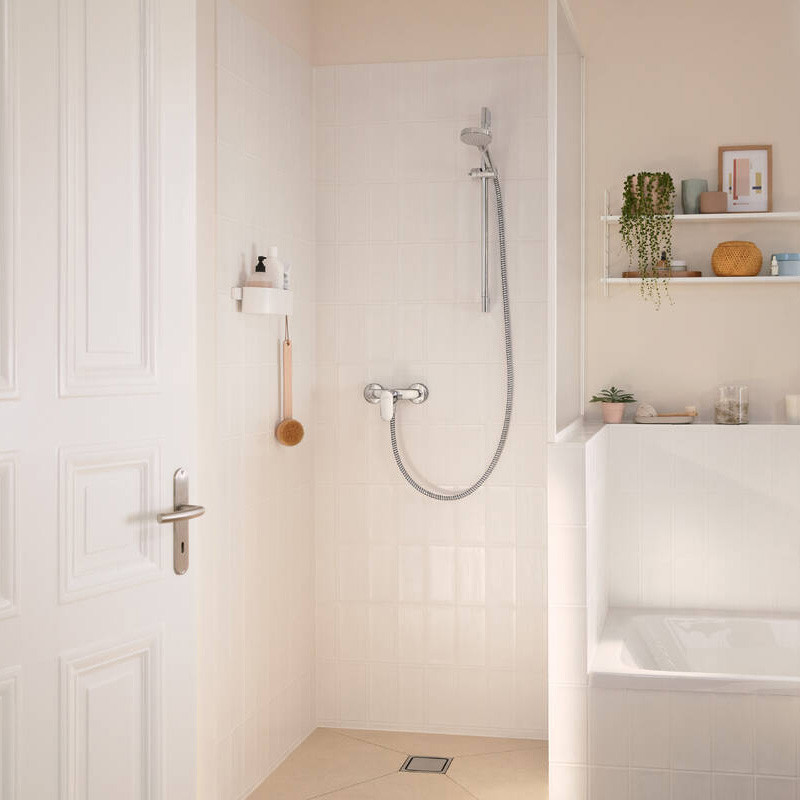 Baterie dus, Hansgrohe, Rebris S, crom - 1 | YEO