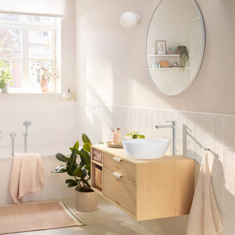 Baterie lavoar cu ventil, Hansgrohe, Rebris S 240, crom - 3 | YEO