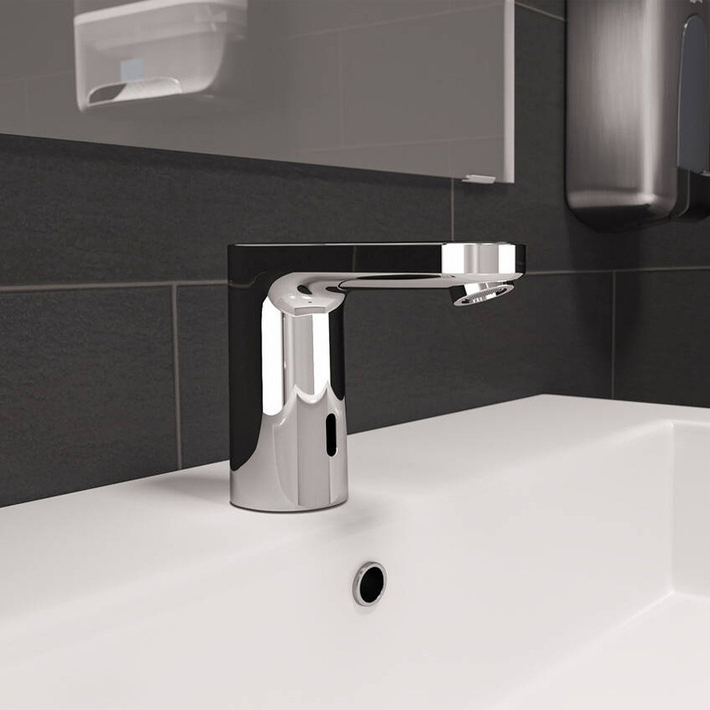 Baterie lavoar electronica, Hansgrohe, Vernis Blend, h100, cu ajustare temperatura, crom - 3 | YEO