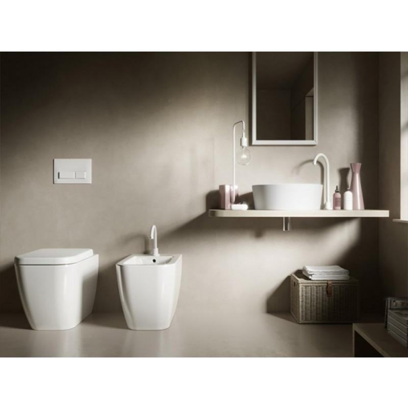 Bideu stativ Hatria, Bianca, back-to-wall, alb - 4 | YEO