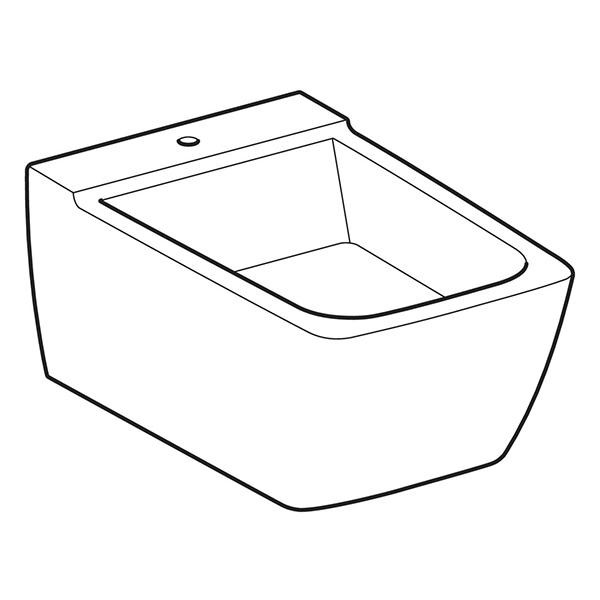 Bideu suspendat, Geberit, Xeno2, alb - 1 | YEO