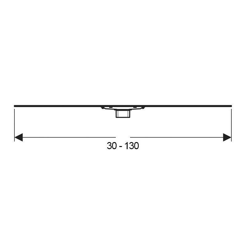 Capac pentru rigola dus Geberit, CleanLine 60, Slim, montaj in pardoseala, 30-130 cm, crom - 2 | YEO