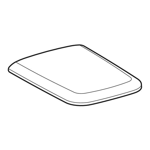 Capac WC Geberit, iCon Square, cu quick release, soft close, alb - 1 | YEO