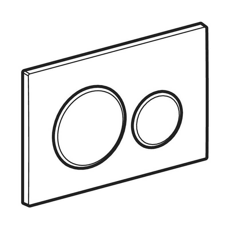 Clapeta cu actionare dubla, Geberit, Sigma20, alb, auriu - 1 | YEO