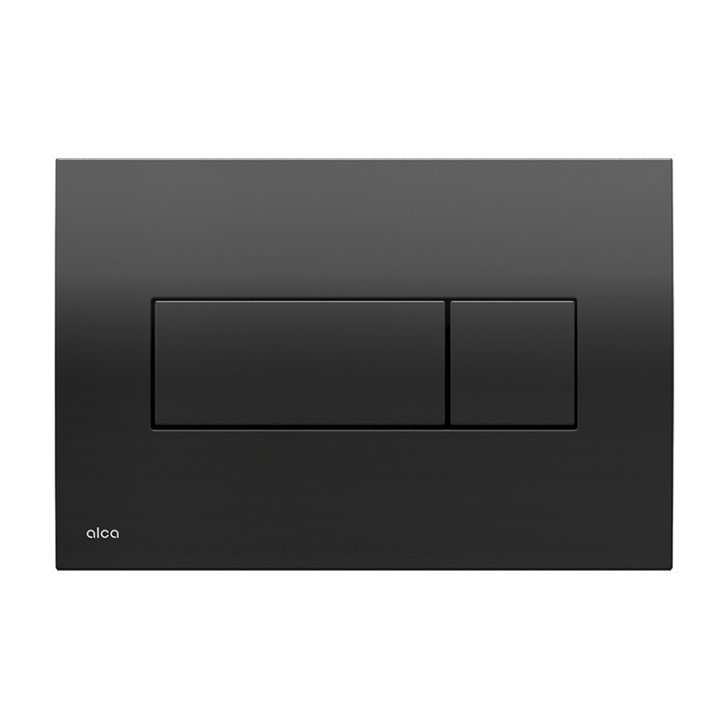 Clapeta de actionare, Alcadrain, Basic, M378, cu doua volume, negru lucios
